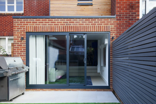 London Contemporary Extension Outside Terrace