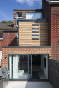 London Contemporary Extension Wood Clad Exterior