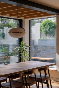 Contemporary dining area George James London townhouse