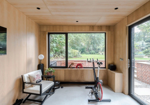 Contemporary garden studio home gym ScaleWidthWzEwMDBd