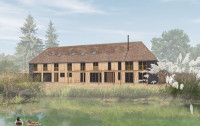 Aldingbourne Barn renovation period tithe barn chichester George James Architects